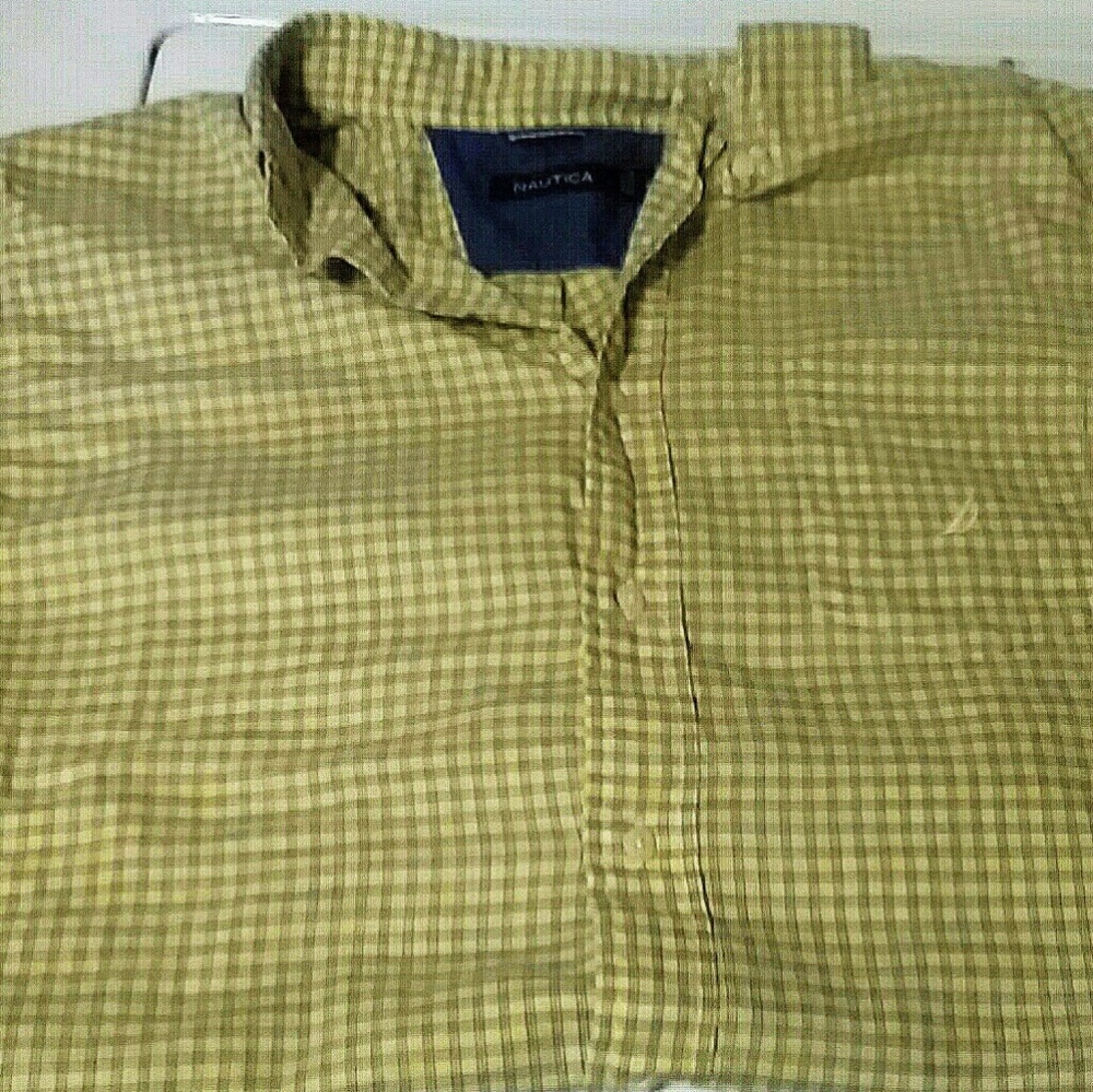 Mens 100% Cotton Nautica short sleeve button up